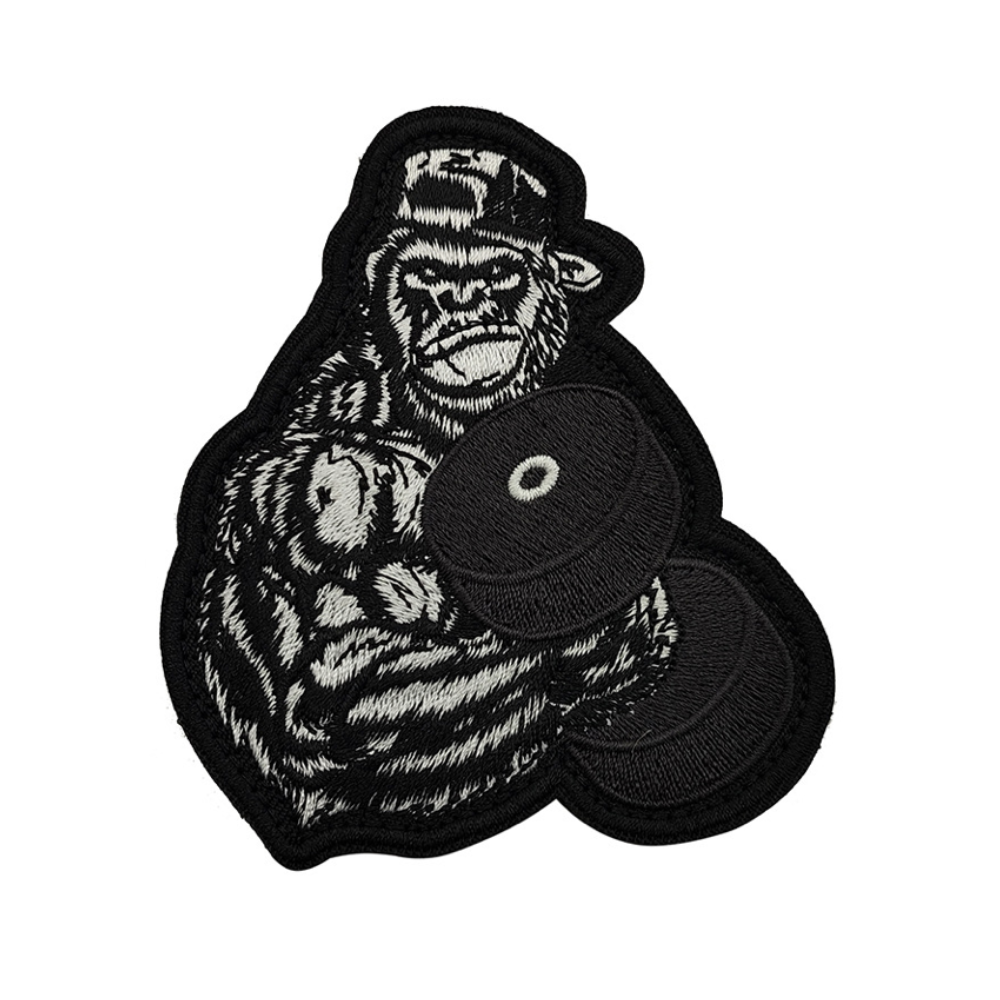 AL Patch Gary King Kong - embroidery Black