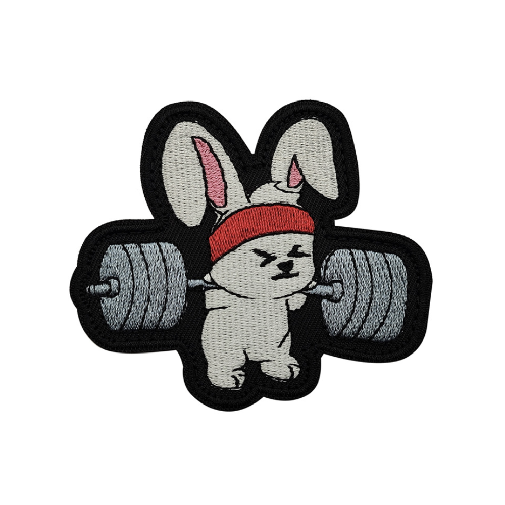 AL Patch Rabbit - Embroidery White