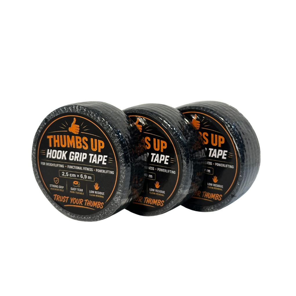 Thumbs Up Hook Grip Tape Thin 3-Pack - Black