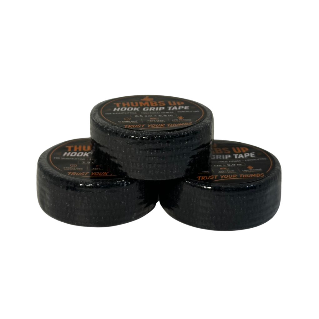 Thumbs Up Hook Grip Tape Thin 3-Pack - Black