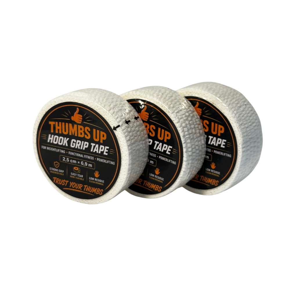 Thumbs Up Hook Grip Tape Thin 3-Pack - White