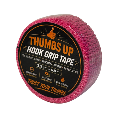 Thumbs Up Hook Grip Tape Thin - Pink