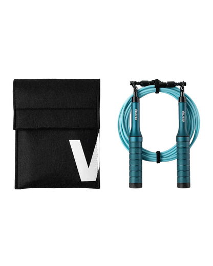 Velites Earth 2.0 Heavy Jump Rope - Clear Blue