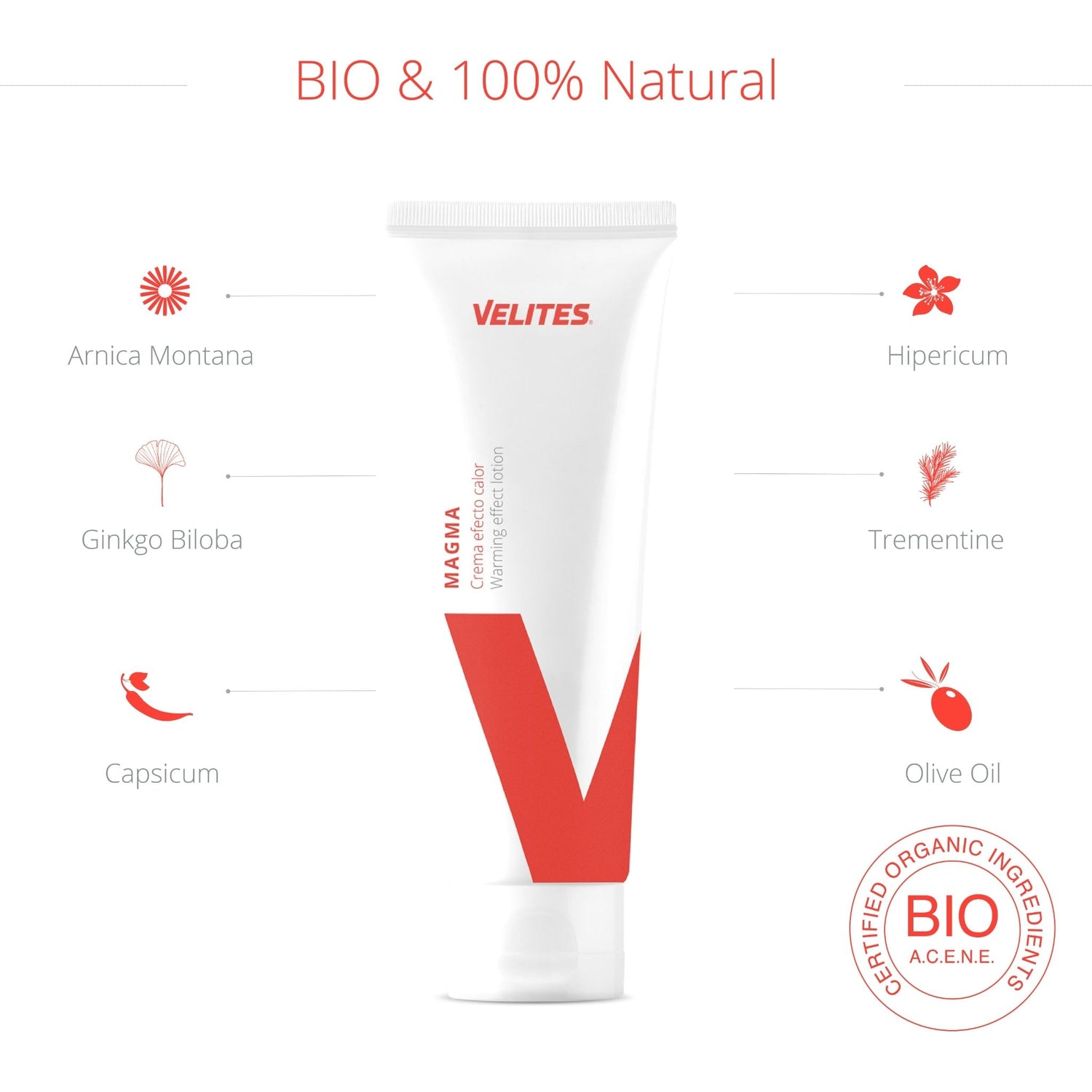 Velites - Magma Creme Warming effect lotion 100ml