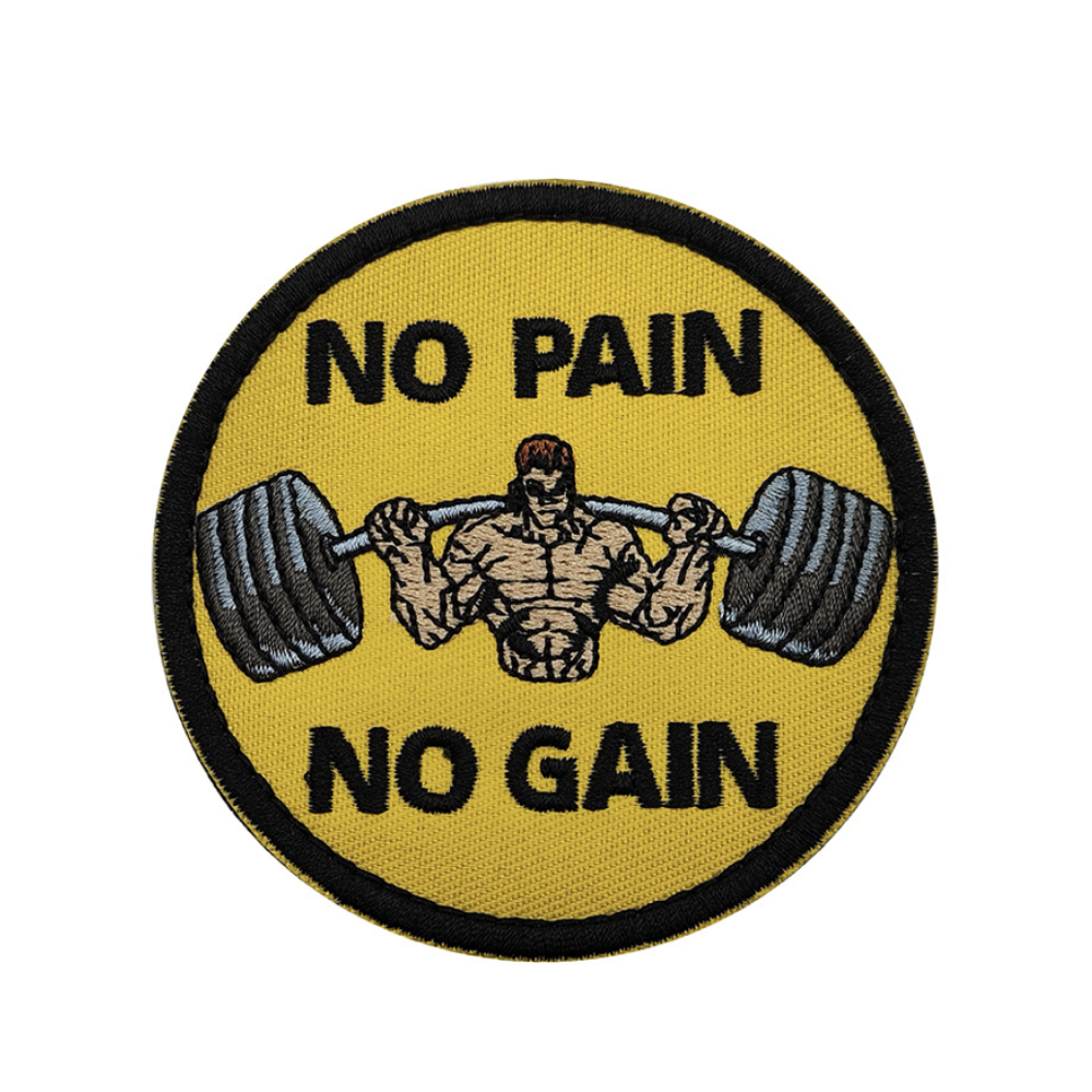 AL Patch No Pain No Gain - Embroidery Barbell