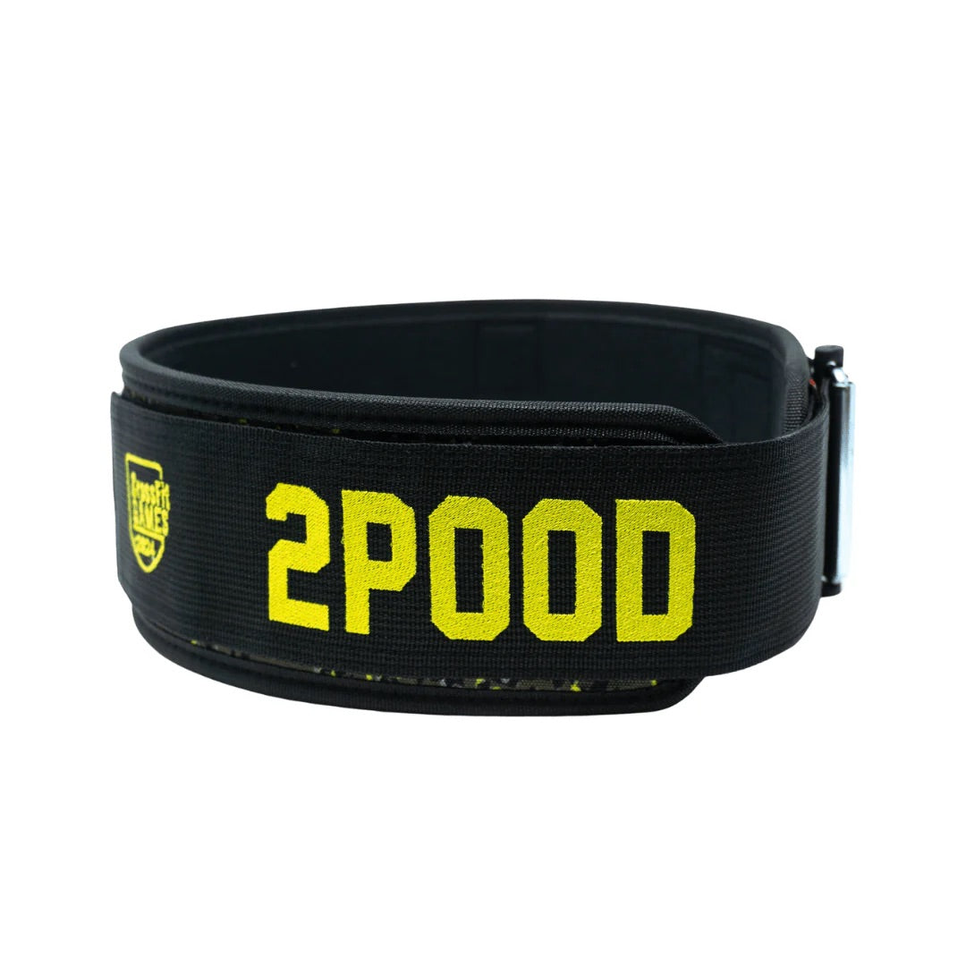 2Pood Weightlifting Belt Straight Black Camo CrossFit Season