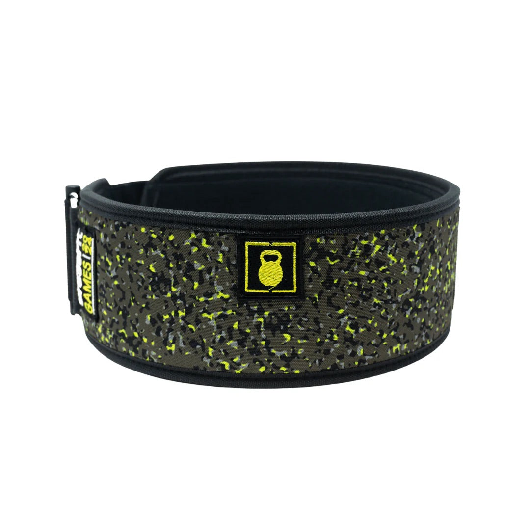 2Pood Weightlifting Belt Straight Black Camo CrossFit Season