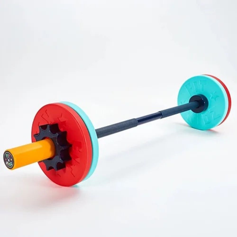 Fit kidz Barbell & Bumper Plate