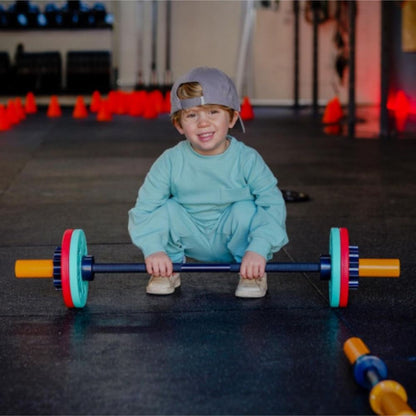 Fit kidz Barbell &amp; Bumper Plate