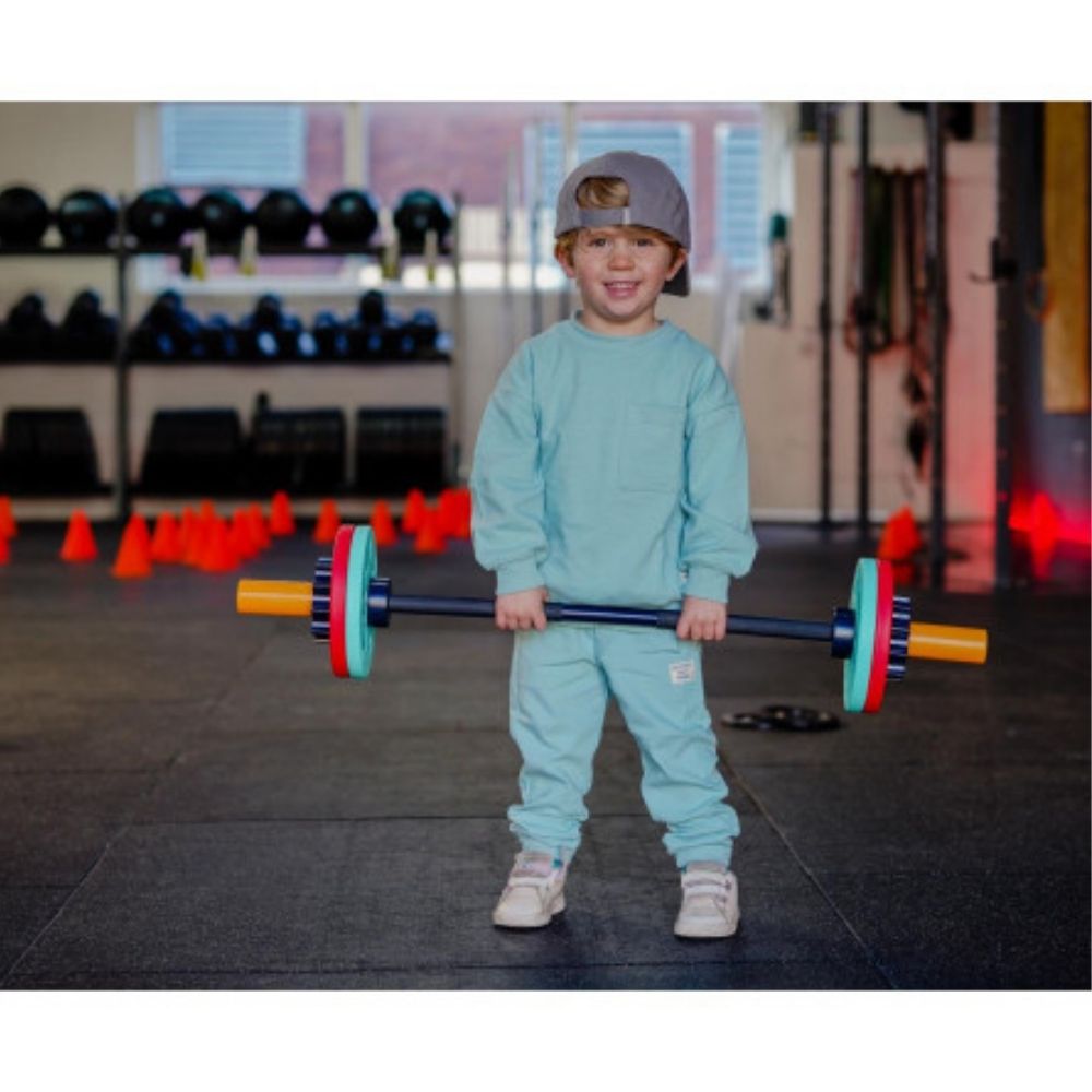 Fit kidz Barbell &amp; Bumper Plate