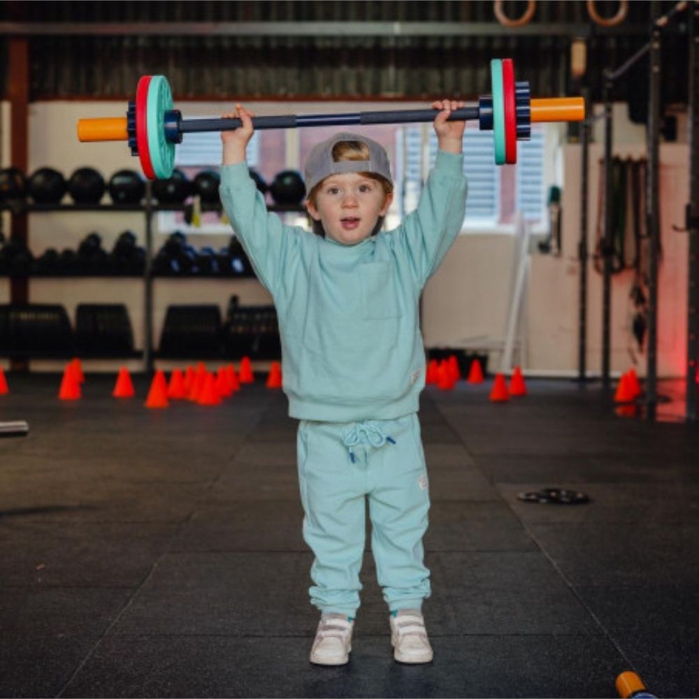 Fit kidz Barbell &amp; Bumper Plate