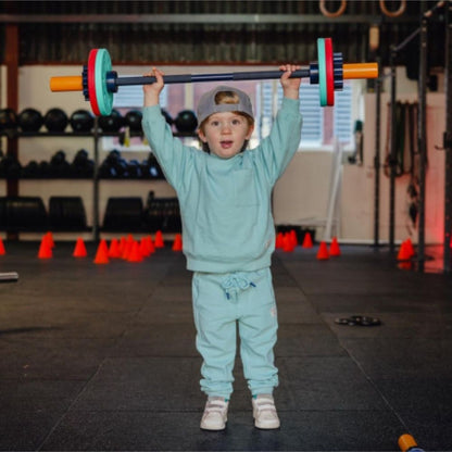 Fit kidz Barbell &amp; Bumper Plate