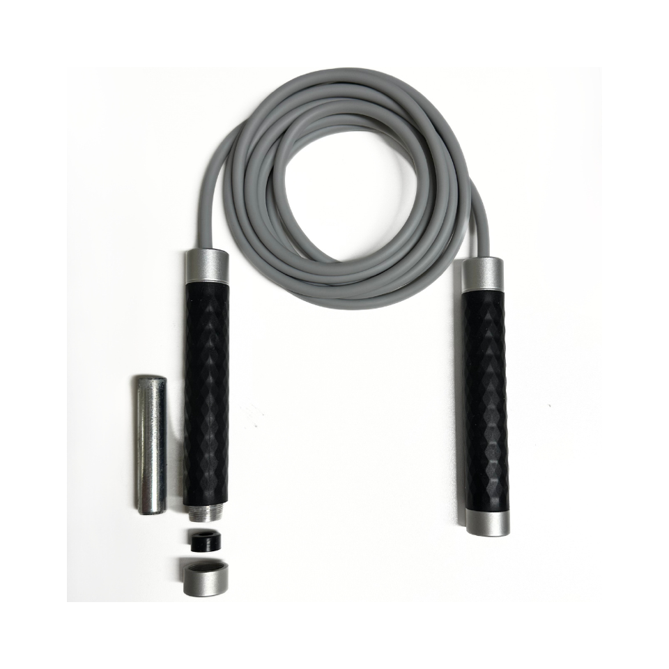 AL Heavy Jump Rope Silikonhandtag Black