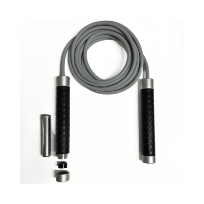 AL Heavy Jump Rope Silikonhandtag Black