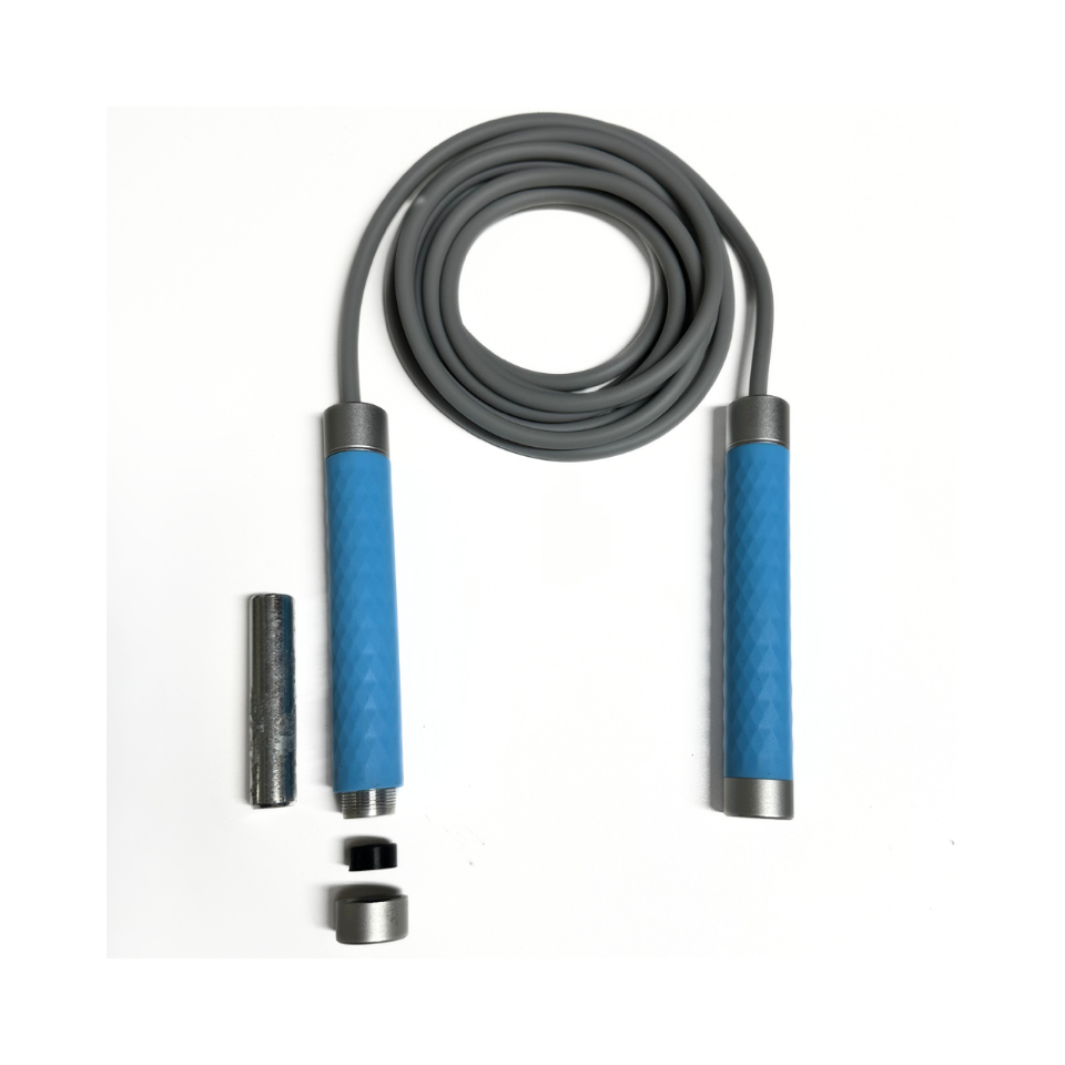 AL Heavy Jump Rope Silikonhandtag Blue