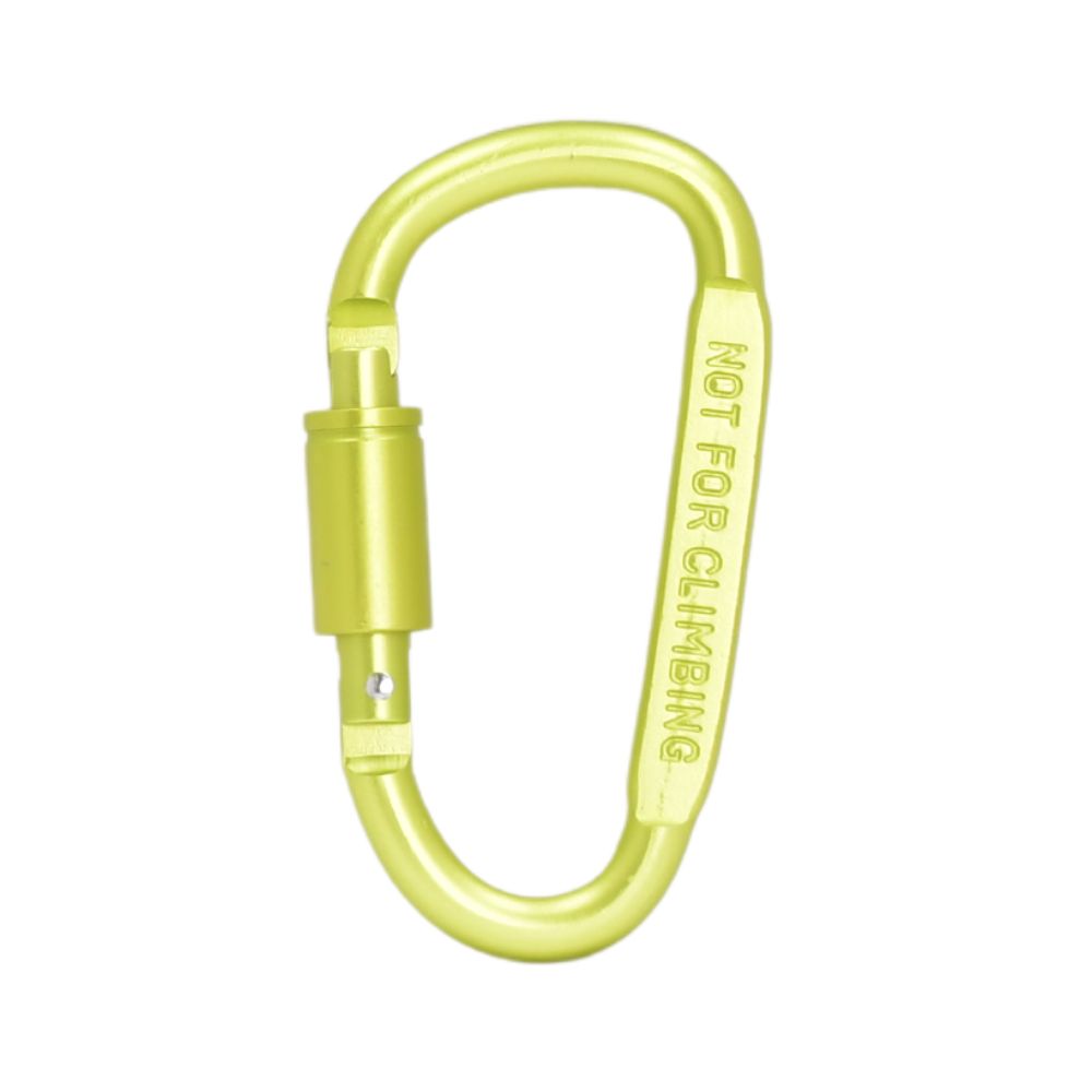 AL Carabiner Metal med skruvlås Green