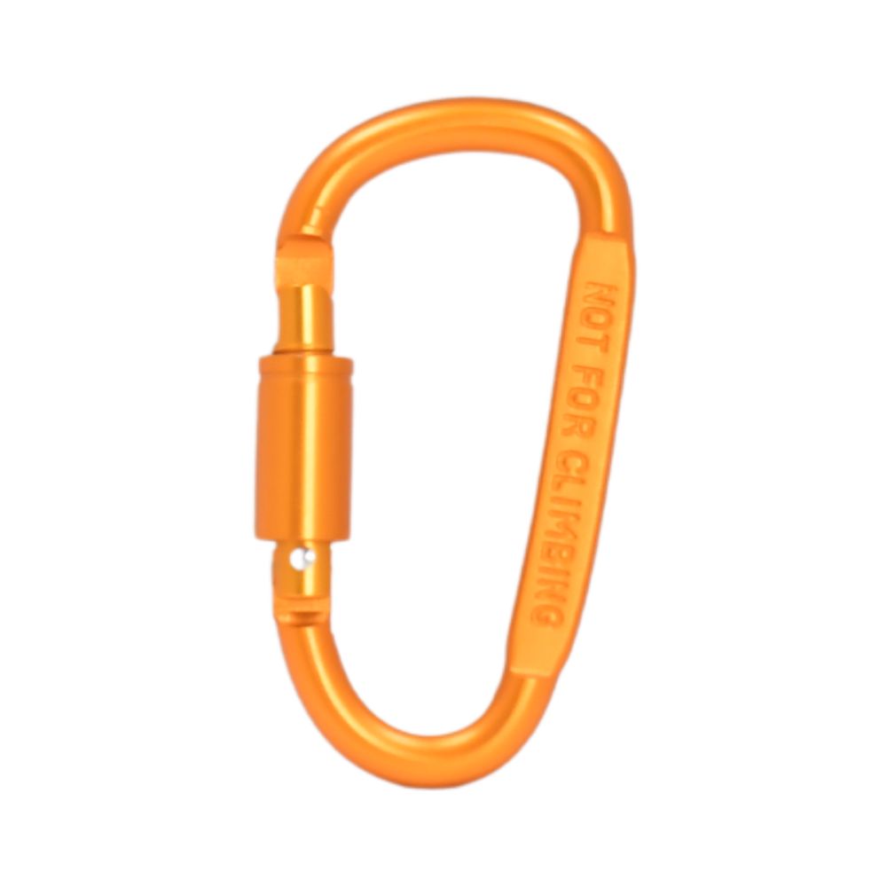 AL Carabiner Metal med skruvlås Orange