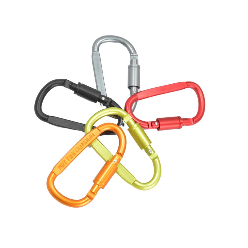 AL Carabiner Metal med skruvlås Orange