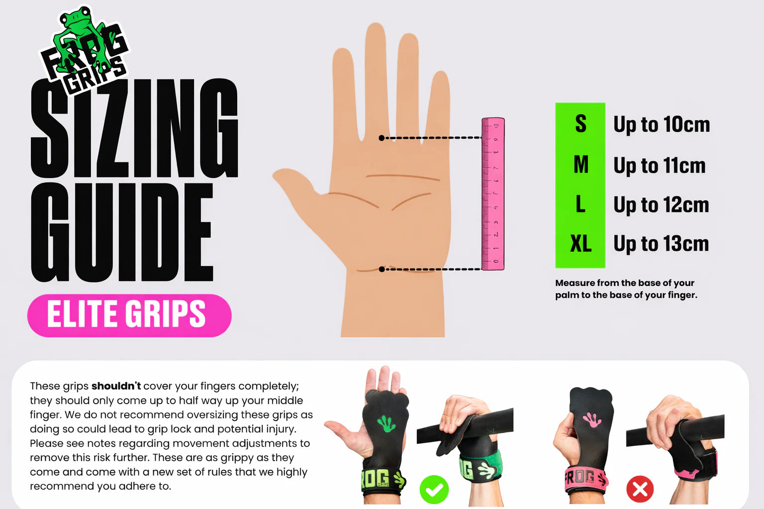 Frog Grips - Elite OG Grips 4.0 Fingerless - Black