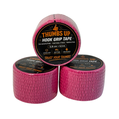 Thumbs Up Hook Grip Tape Pink 3-Pack (38.33/st)
