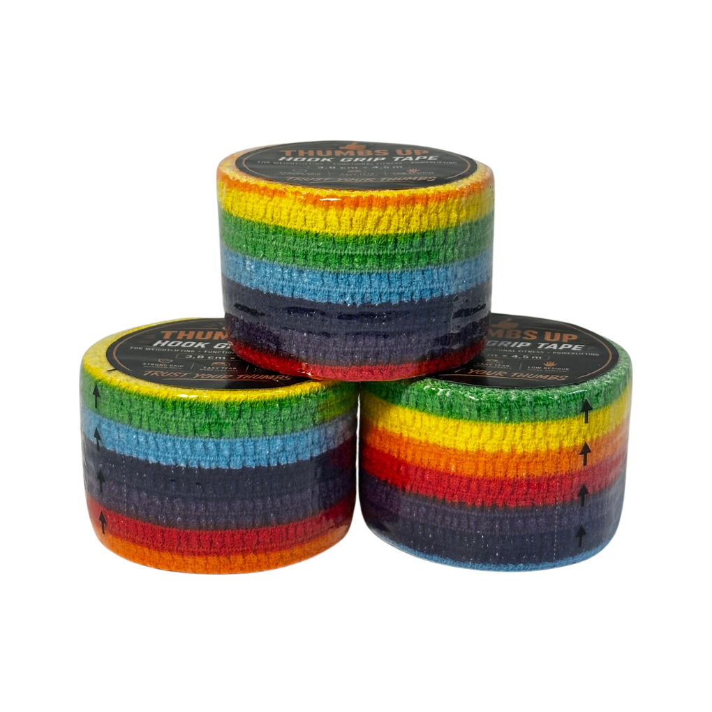 Thumbs Up Hook Grip Tape Rainbow 3-Pack (43,00/st)
