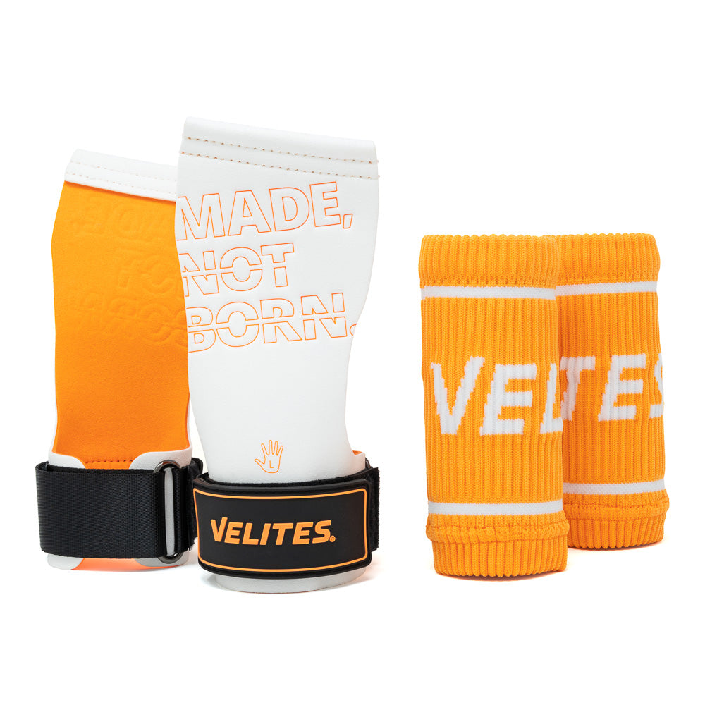 Velites Quad Pro Hand Grips Orange/White Kit