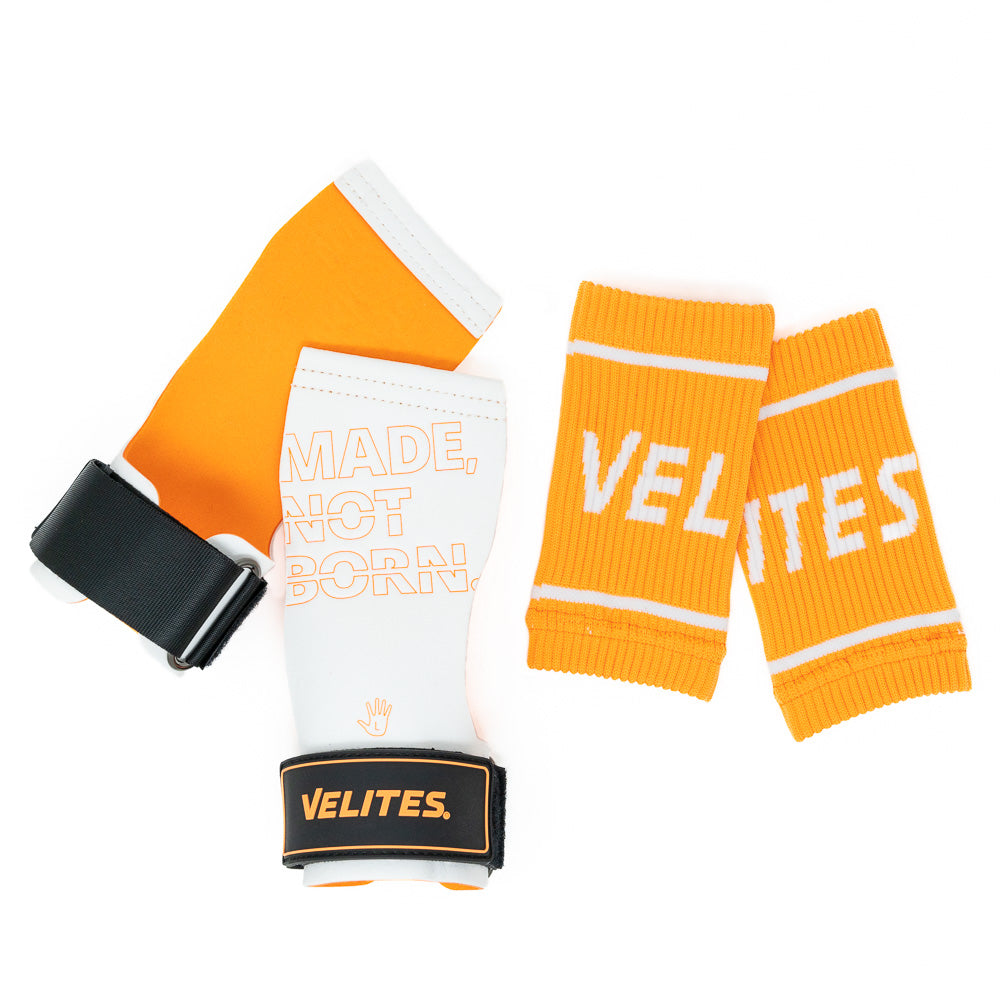 Velites Quad Pro Hand Grips Orange/White Kit