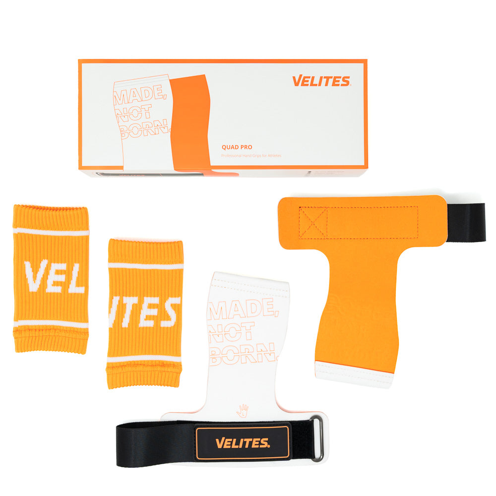 Velites Quad Pro Hand Grips Orange/White Kit