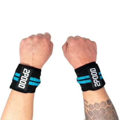 2Pood Wrist Wraps Blue
