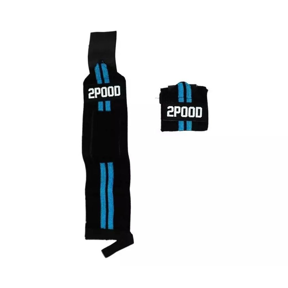 2Pood Wrist Wraps Blue