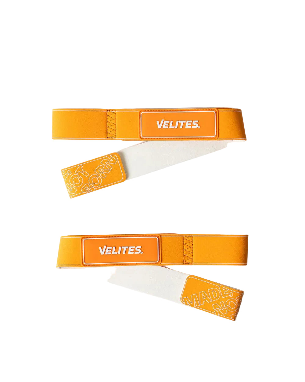 Velites Weightlifting Starps - Orange/White