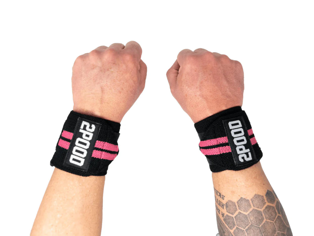 2Pood Wrist Wraps Pink